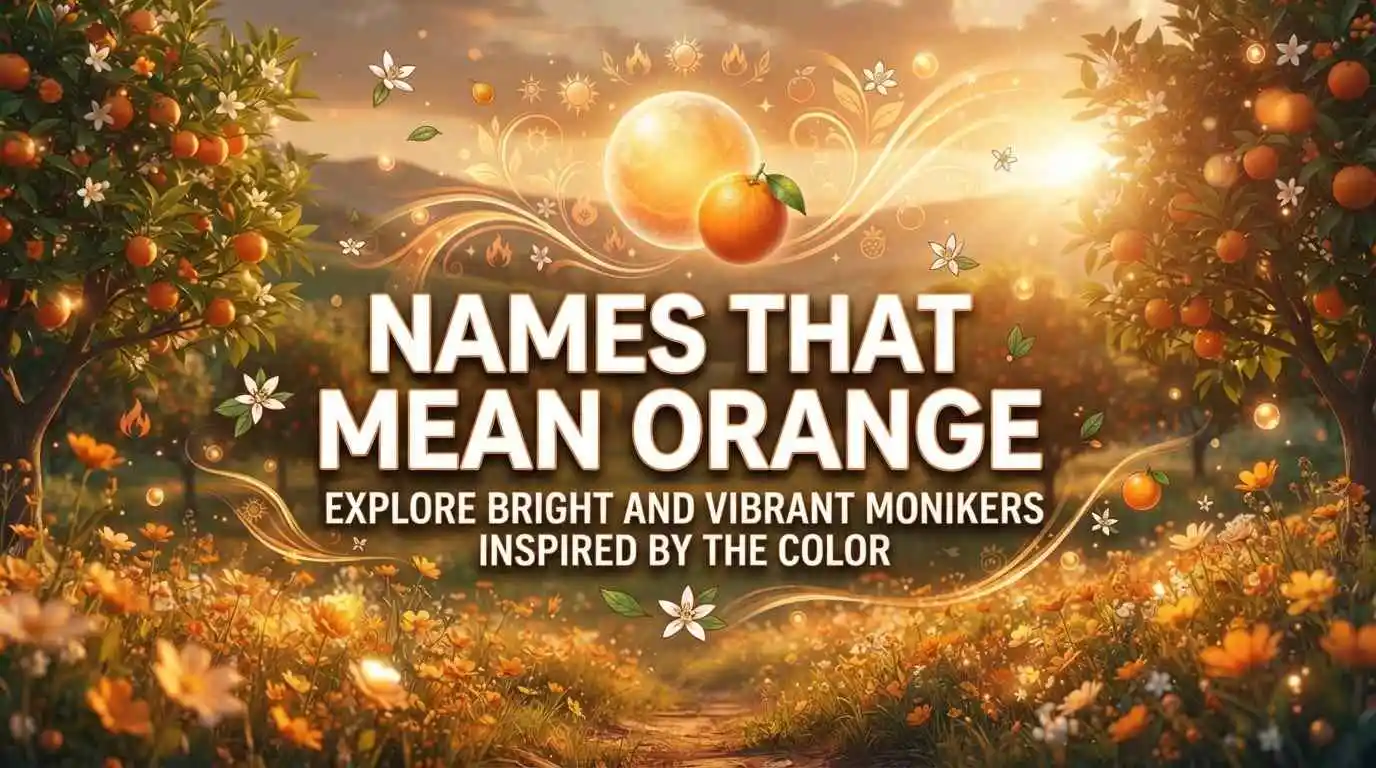 names that mean orange
